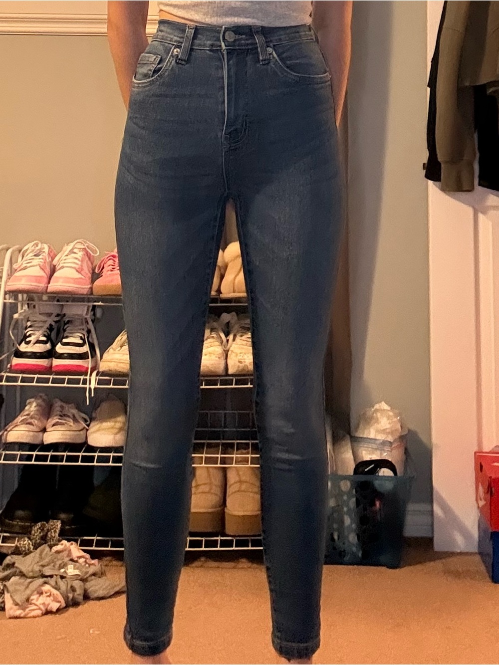 3 for $15 Aeropostale Women's Skinny Jeans - Medium Blue Wash size 0